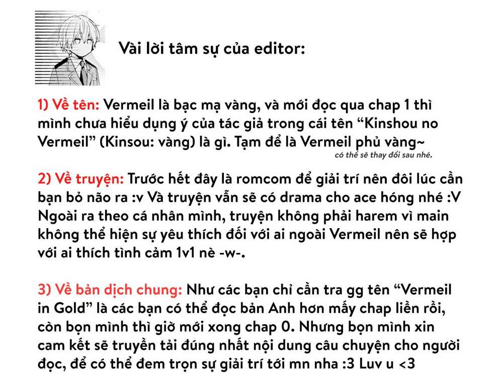 Vermeil In Gold Chapter 0 - Trang 2