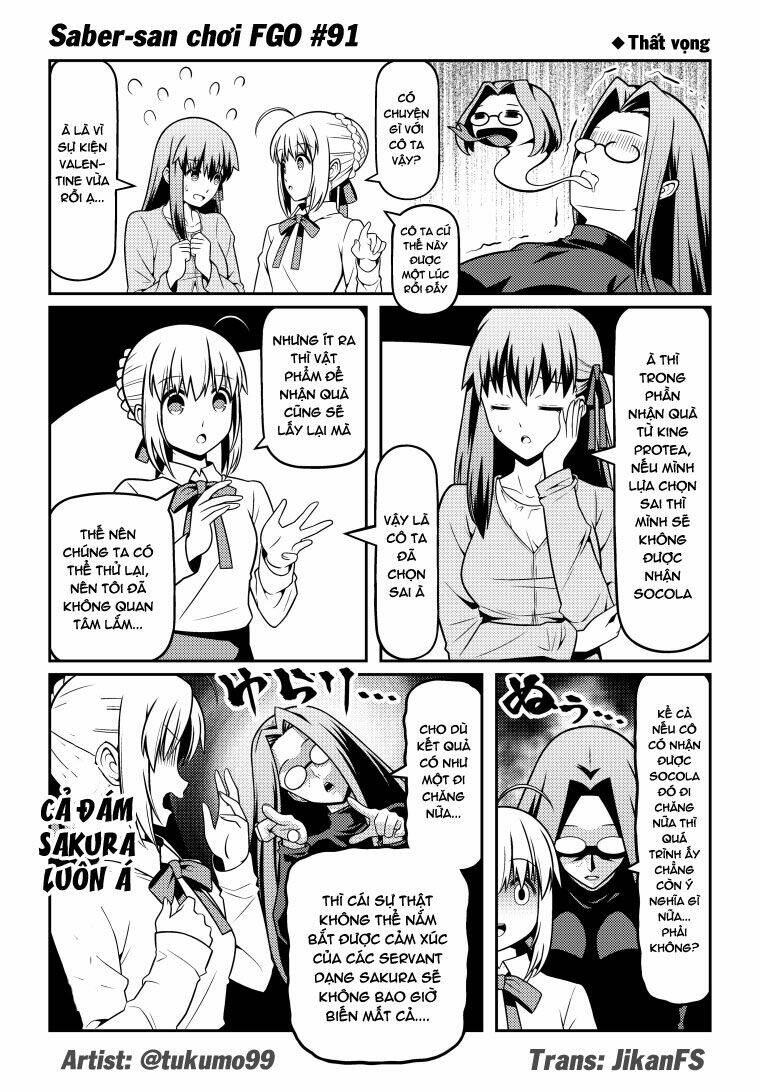 Saber-San Chơi Fgo! Chapter 51 - Trang 2