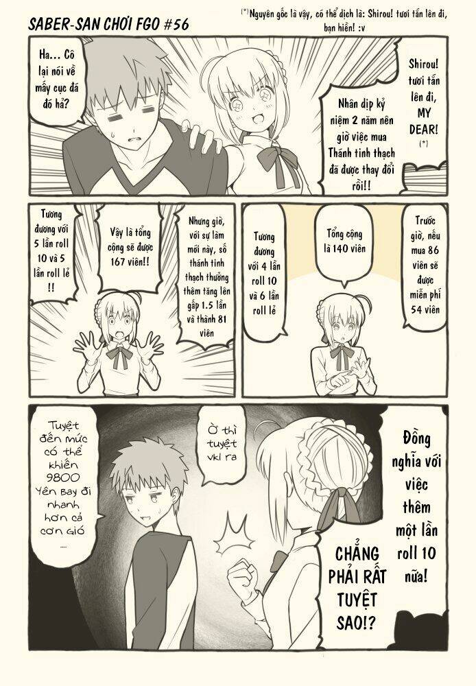 Saber-San Chơi Fgo! Chapter 51 - Trang 2