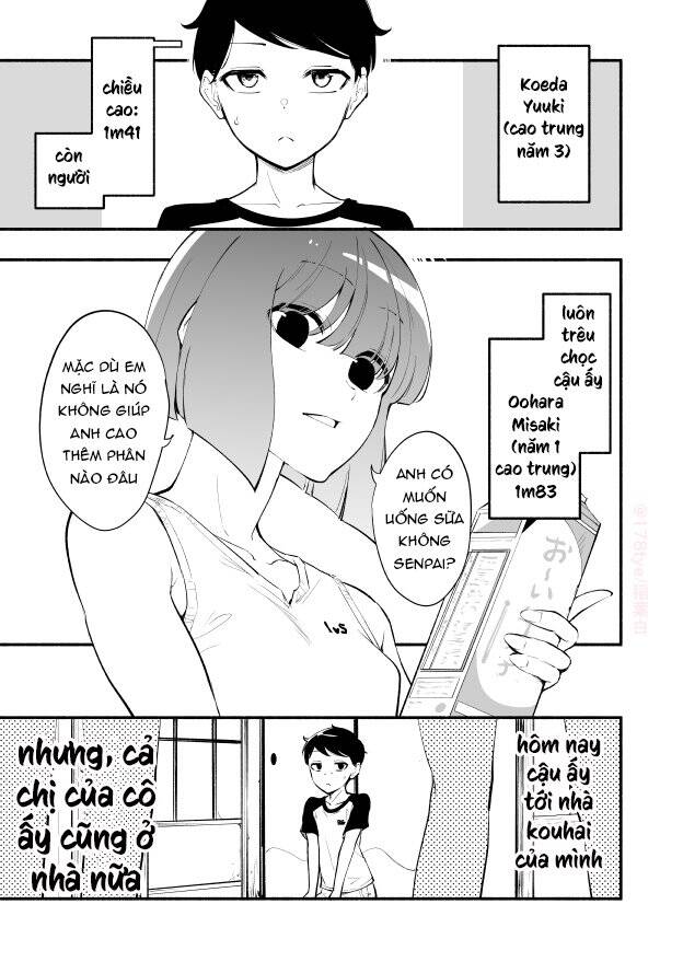 Koushinchou No Kouhai (♀) To Teishinchou No Senpai (♂) Ga Renai Ni Hatten Suru Made Chapter 18 - Trang 2