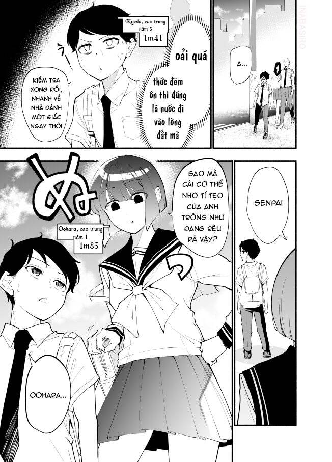 Koushinchou No Kouhai (♀) To Teishinchou No Senpai (♂) Ga Renai Ni Hatten Suru Made Chapter 11 - Trang 2