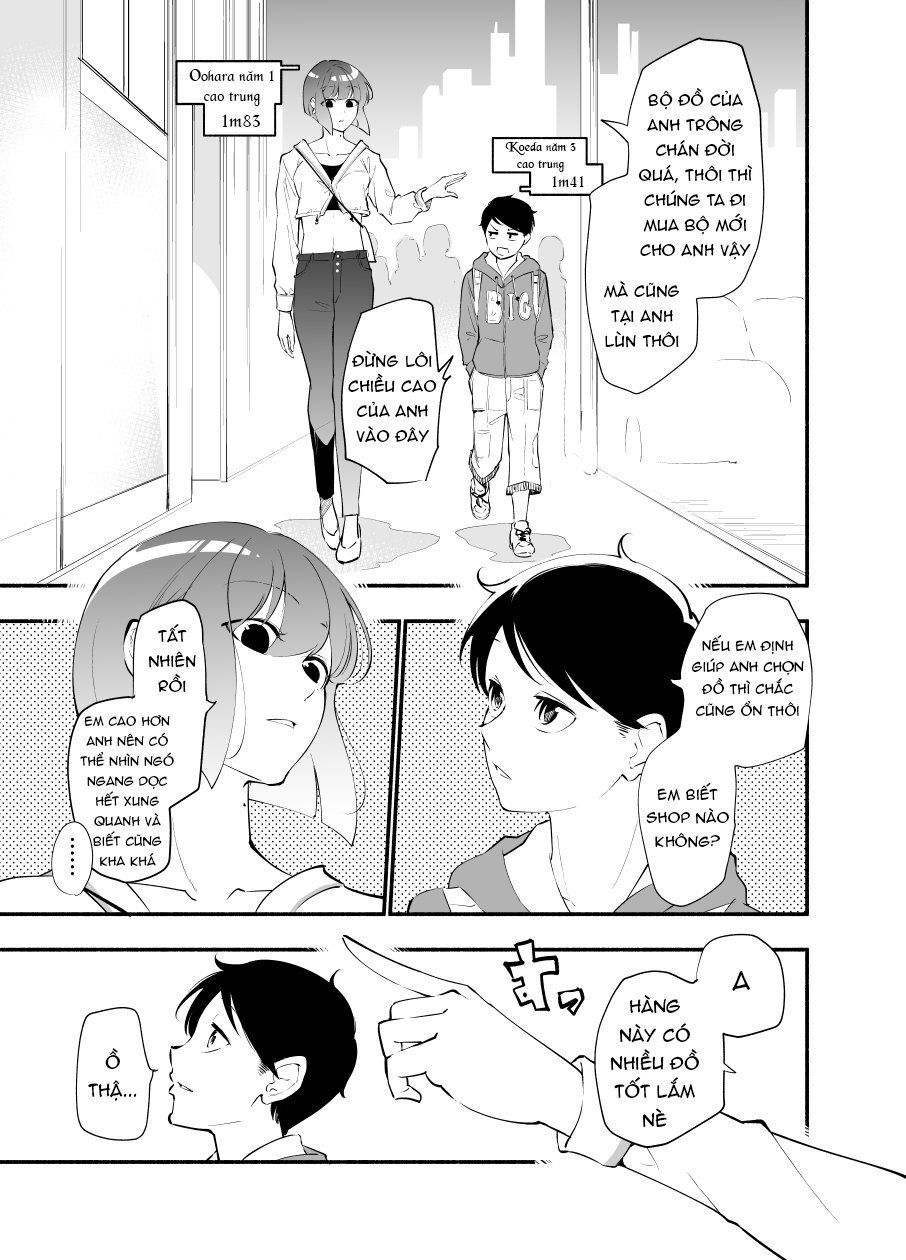 Koushinchou No Kouhai (♀) To Teishinchou No Senpai (♂) Ga Renai Ni Hatten Suru Made Chapter 10 - Trang 2