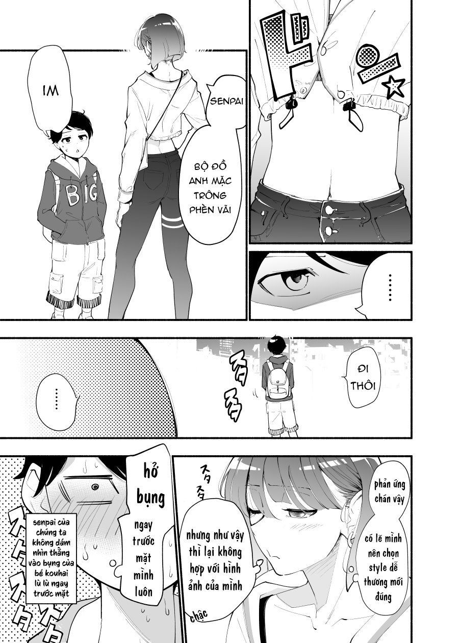 Koushinchou No Kouhai (♀) To Teishinchou No Senpai (♂) Ga Renai Ni Hatten Suru Made Chapter 9 - Trang 2