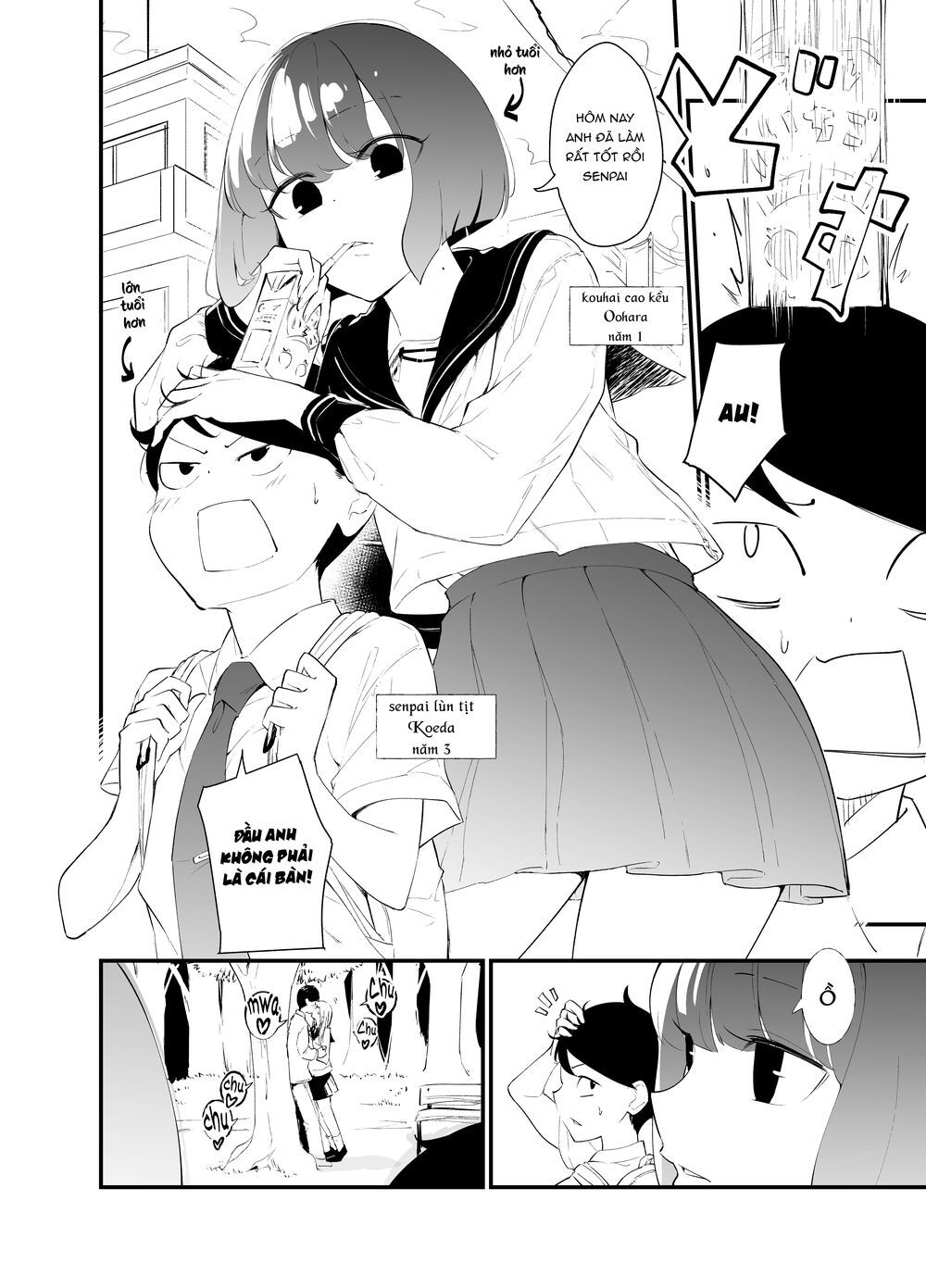 Koushinchou No Kouhai (♀) To Teishinchou No Senpai (♂) Ga Renai Ni Hatten Suru Made Chapter 3 - Trang 2