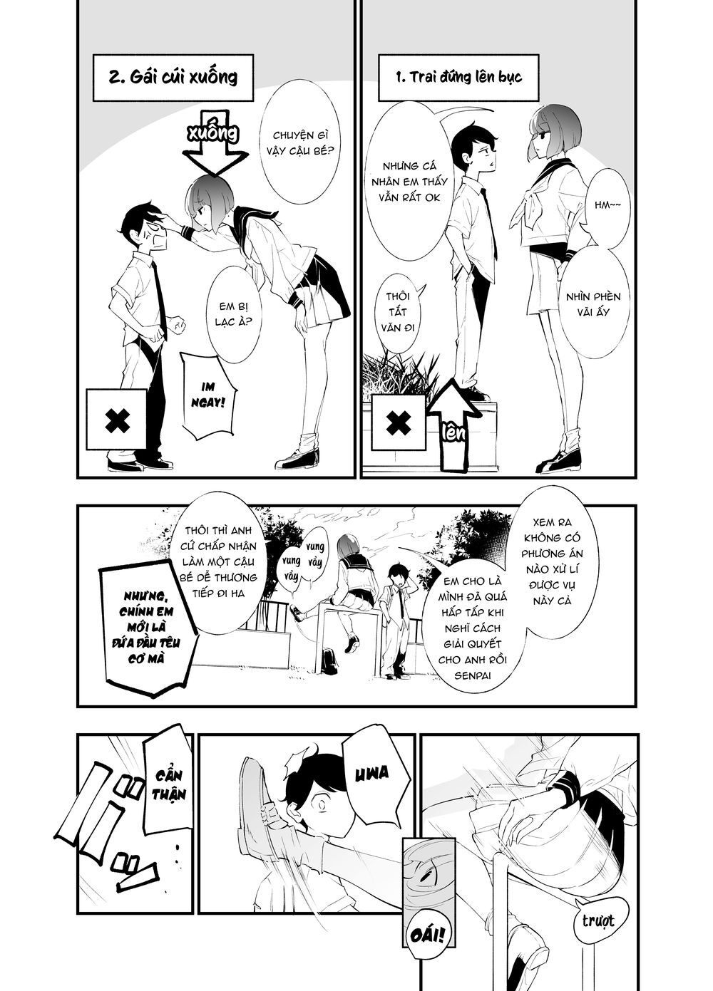 Koushinchou No Kouhai (♀) To Teishinchou No Senpai (♂) Ga Renai Ni Hatten Suru Made Chapter 3 - Trang 2