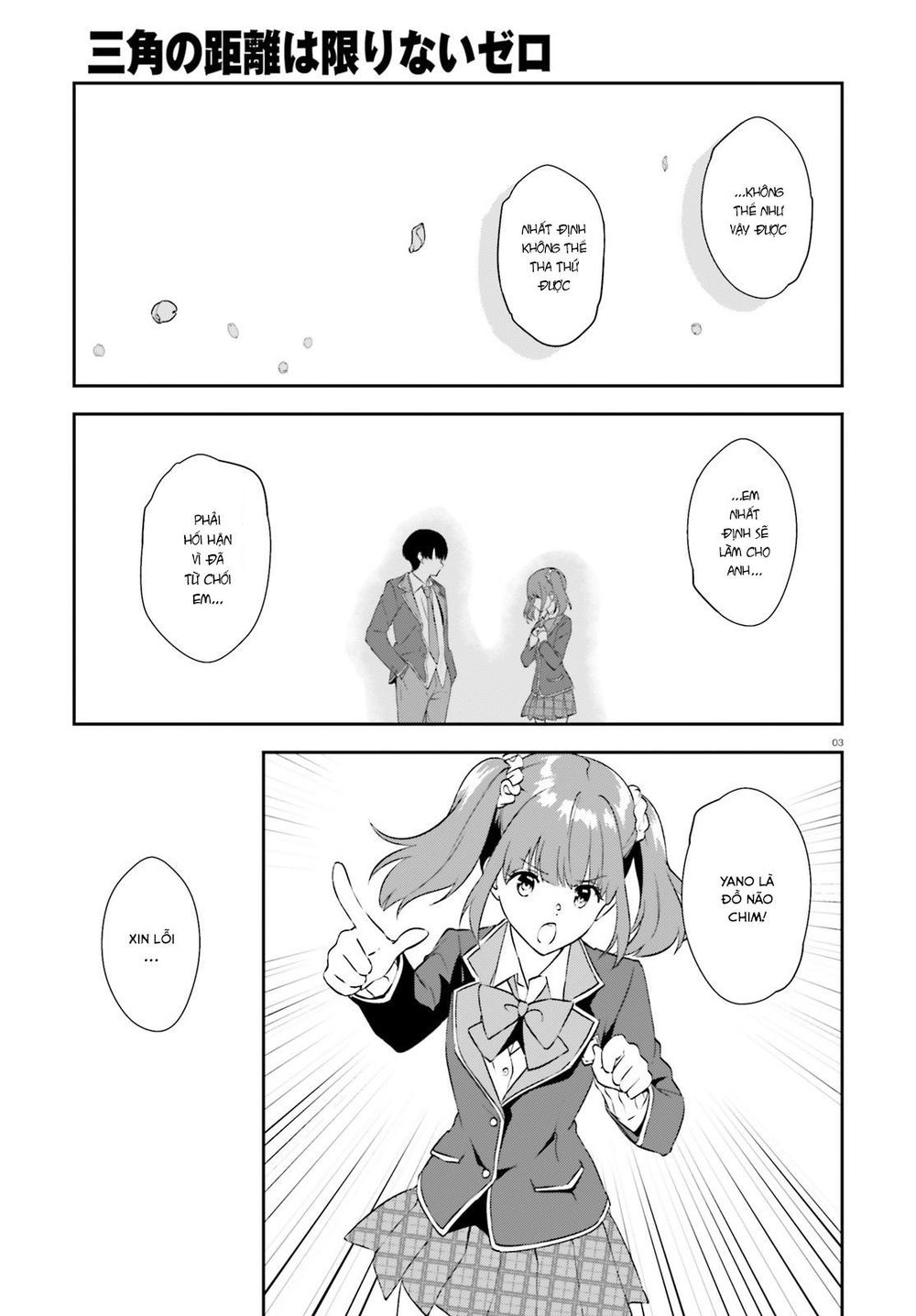 Sankaku No Kyori Wa Kagirinai Zero Chapter 8 - Trang 2