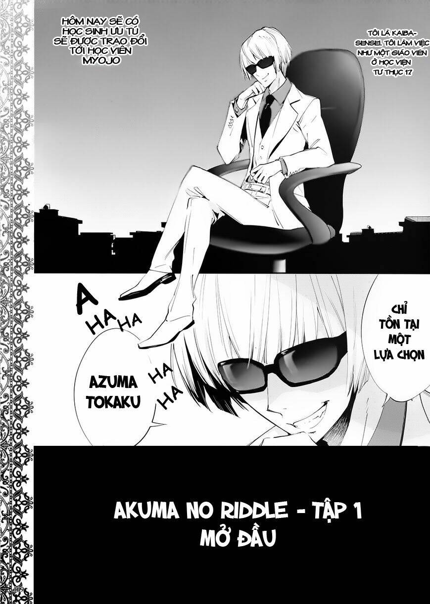 Akuma No Riddle Chapter 0 - Trang 2