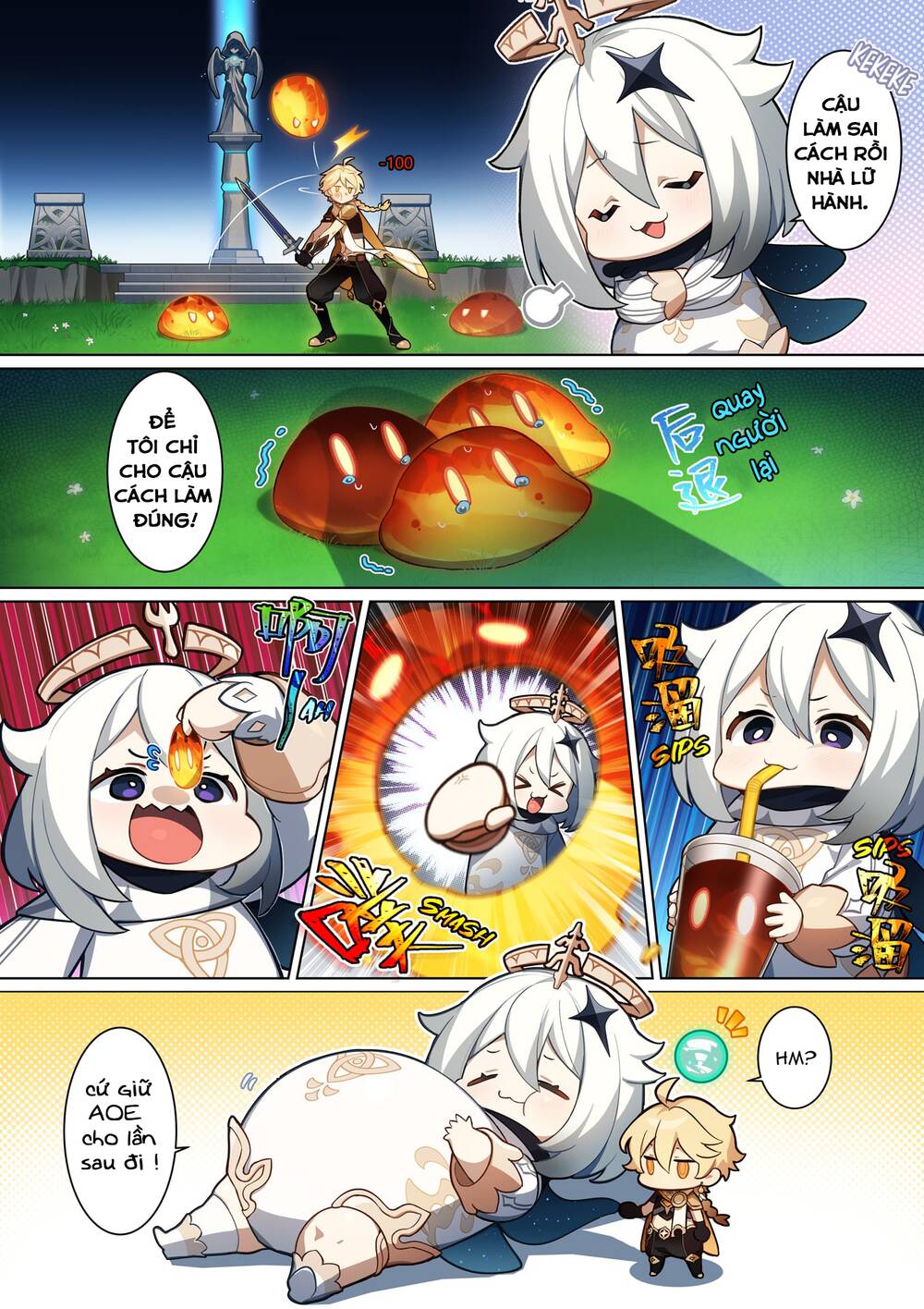 Genshin Impact 4-Koma Chapter 3 - Trang 2