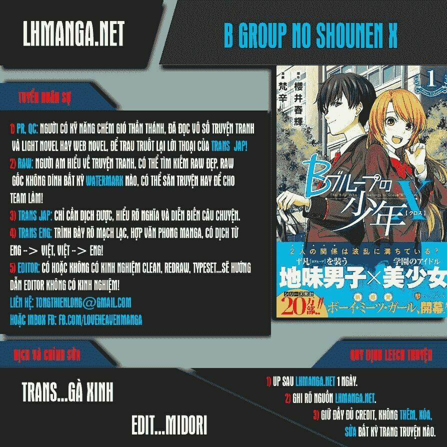 B Group No Shounen X Chapter 14 - Trang 2