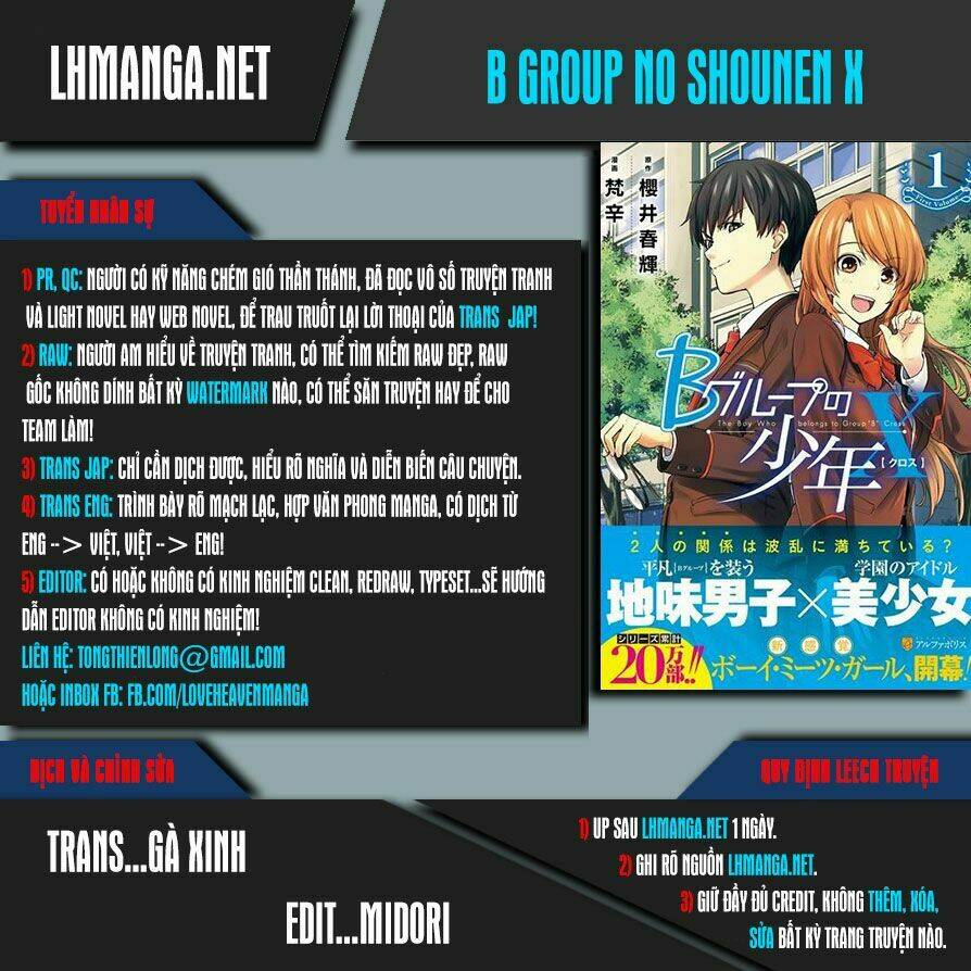 B Group No Shounen X Chapter 13 - Trang 2