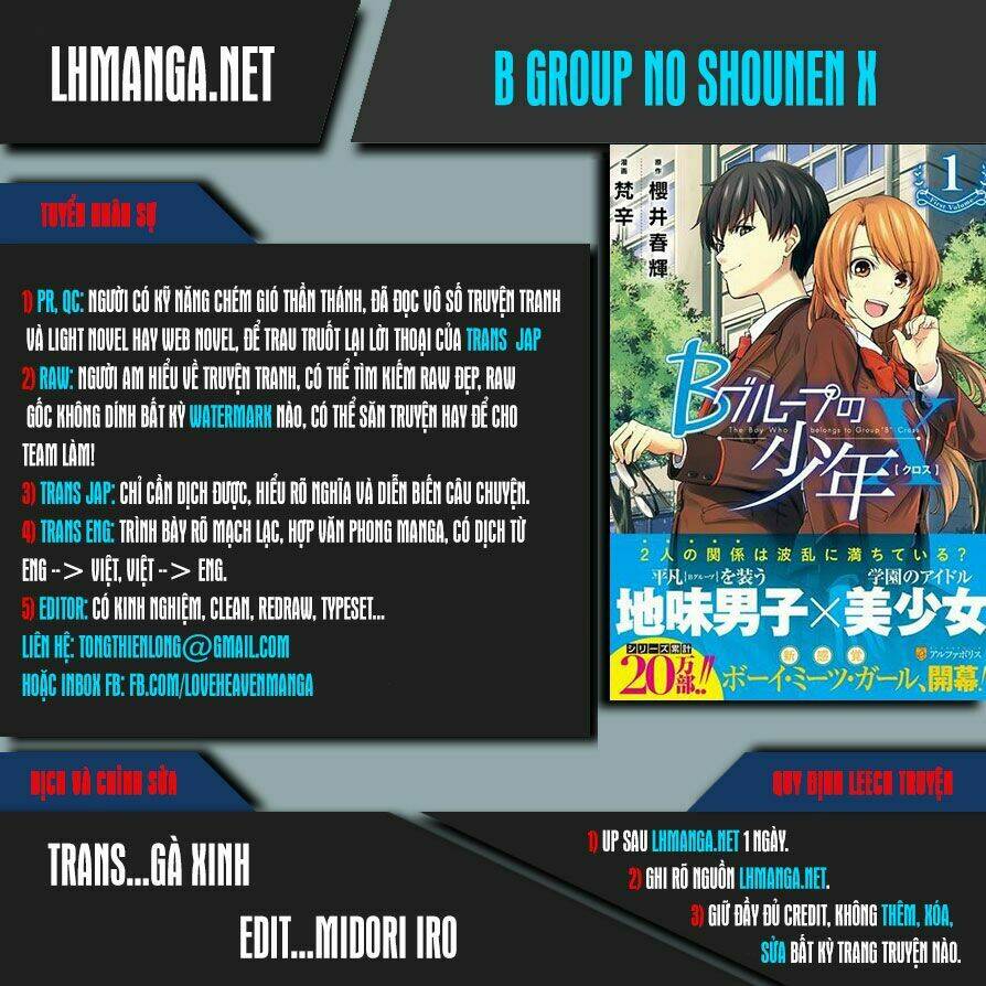 B Group No Shounen X Chapter 10 - Trang 2