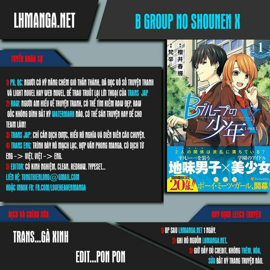 B Group No Shounen X Chapter 9 - Trang 2