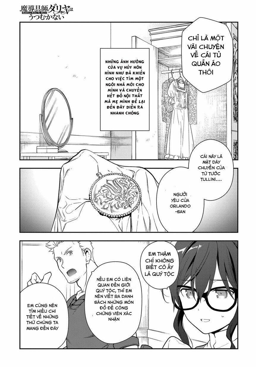 Madougushi Dahliya Wa Utsumukanai ~Kyou Kara Jiyuu Na Shokunin Life~ Vol 1 Chapter 3 - Trang 2