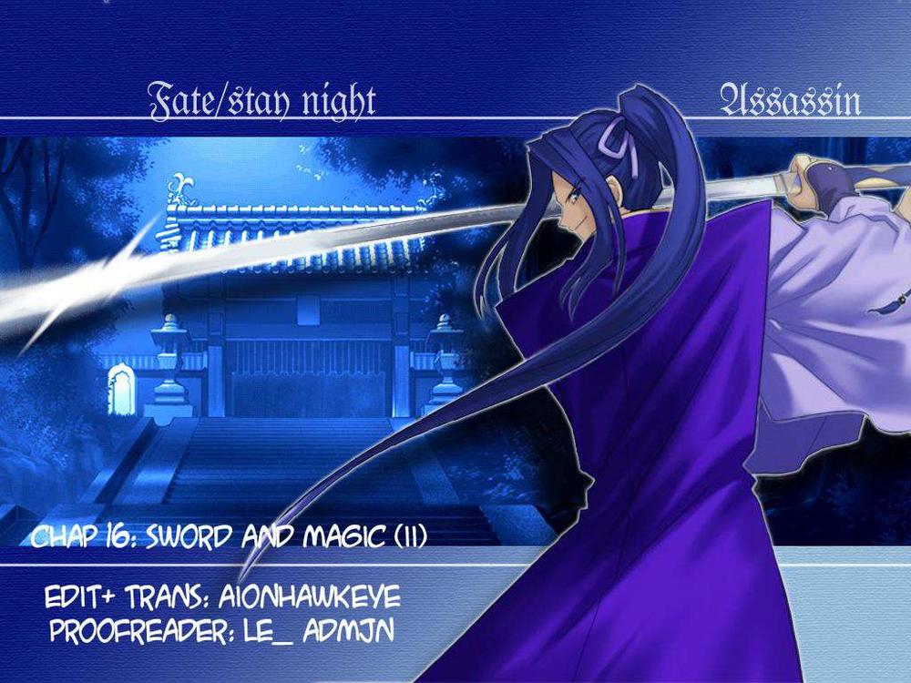 Fate Stay Night Chapter 16 - Trang 2