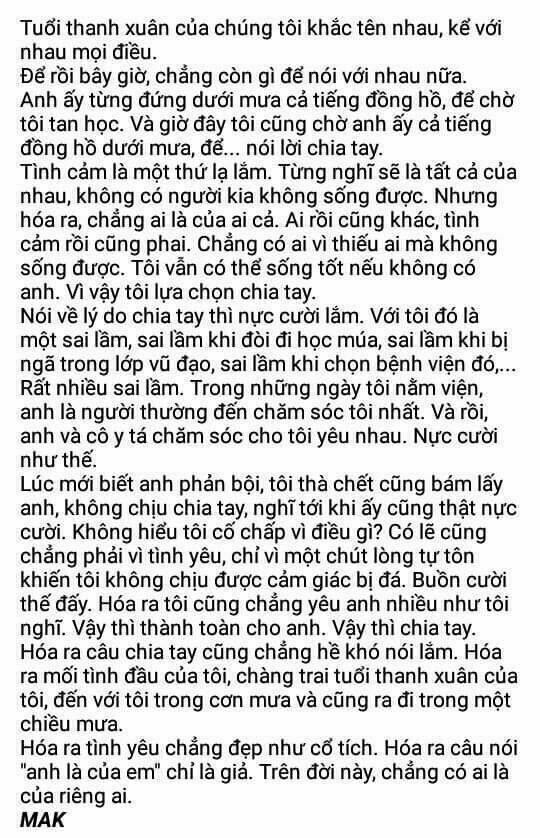 Những Mẩu Truyện “Ngôn Tình” [Ngược] Chapter 5 - Trang 2