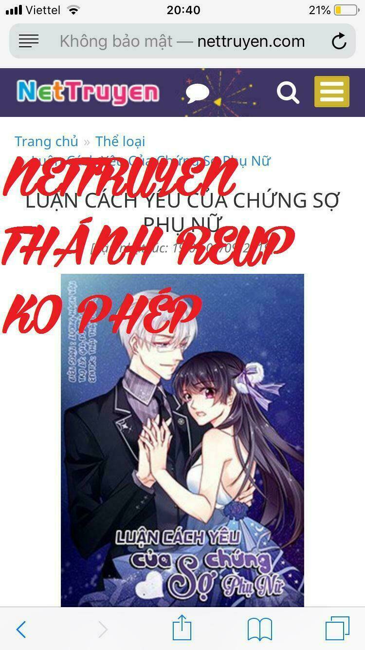 Luận Cách Yêu Của Chứng Sợ Phụ Nữ Chapter 34 - Trang 2