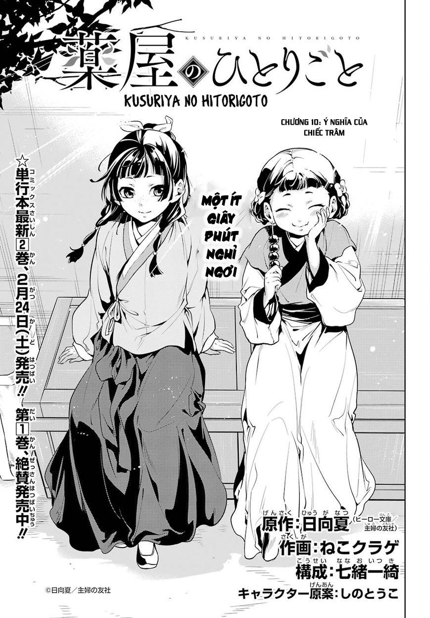 Kusuriya No Hitorigoto Chapter 10 - Trang 2