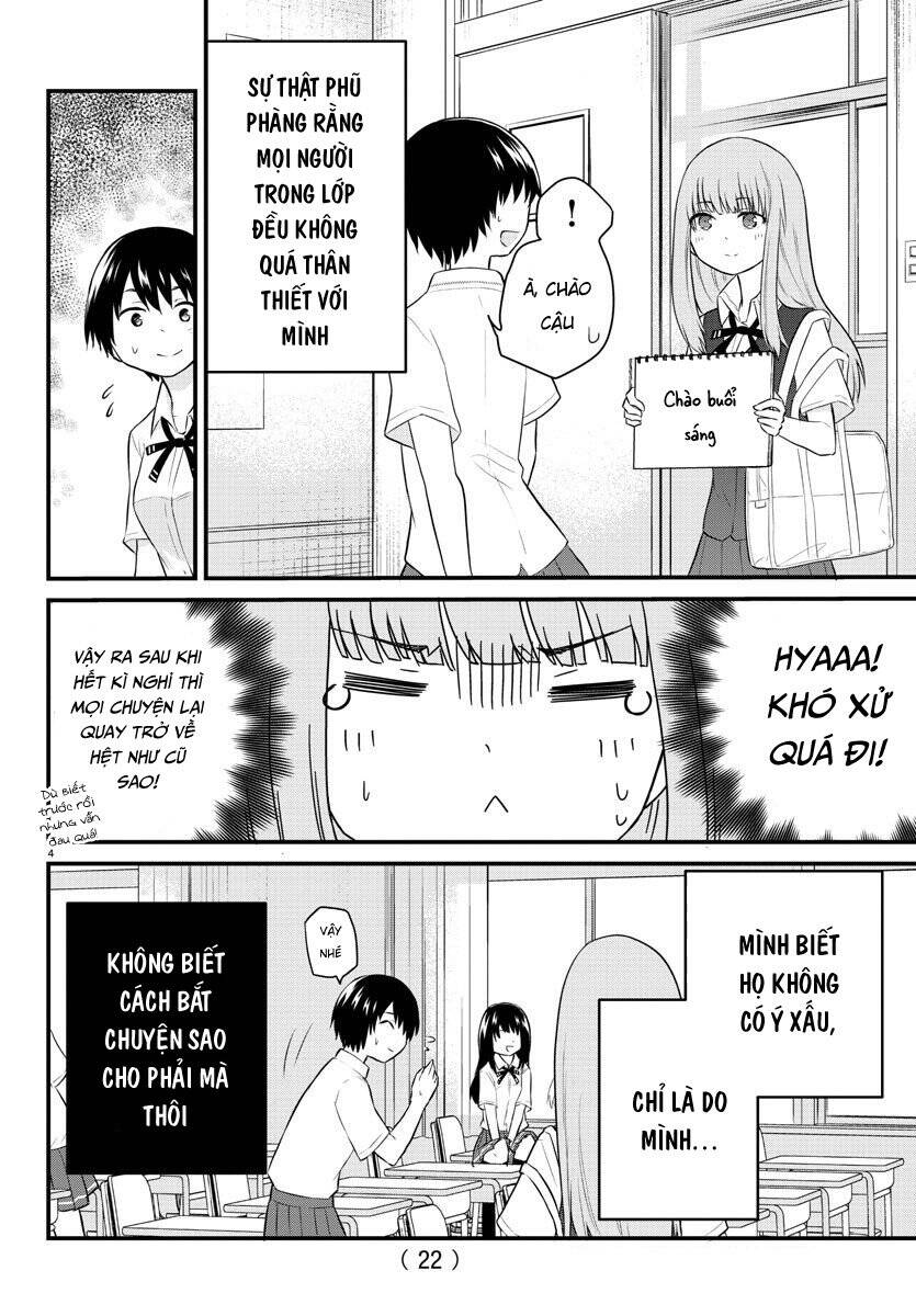 Koe Ga Dasenai Shoujo Wa “Kanojo Ga Yasashisugiru” To Omotte Iru Chapter 28 - Trang 2