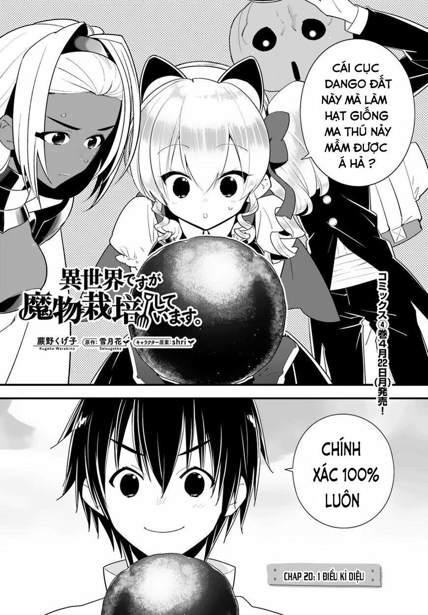 Isekai Desu Ga Mamono Saibai Shiteimasu Chapter 20 - Trang 2