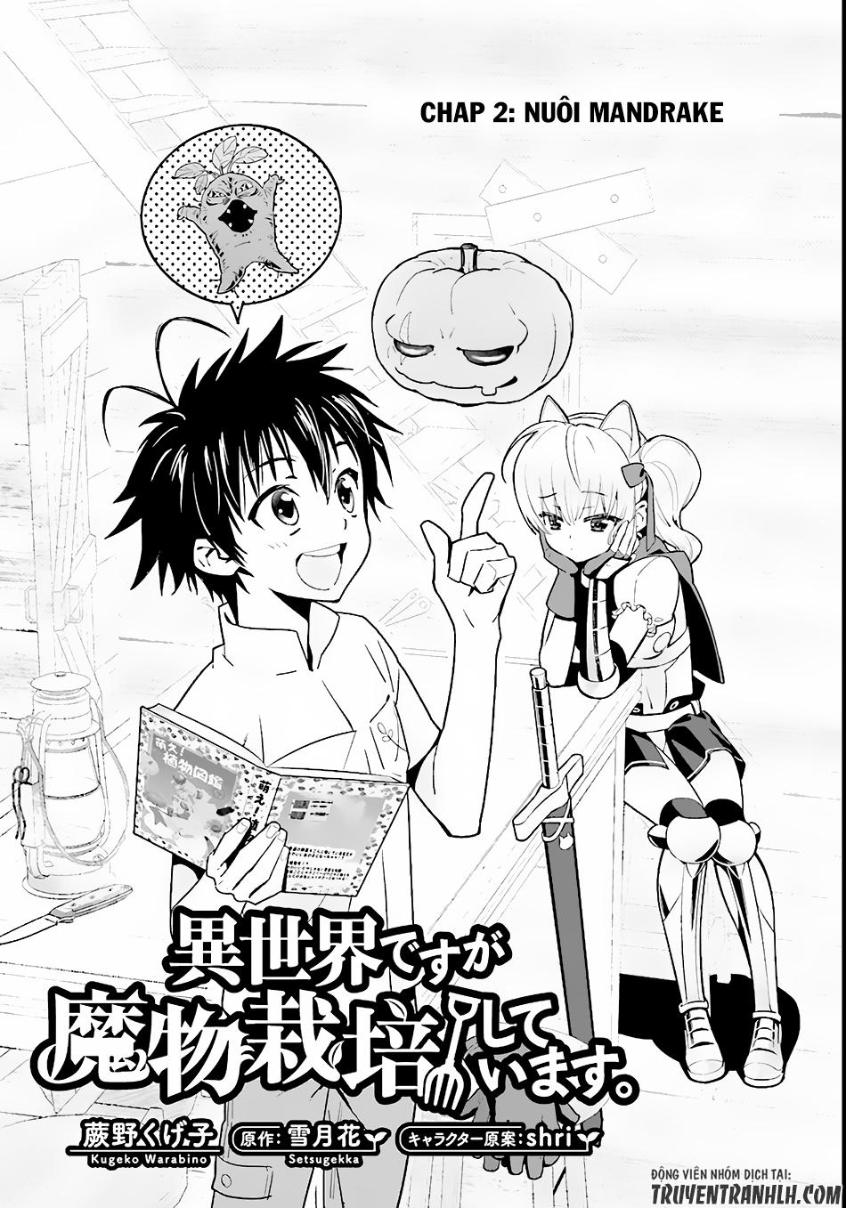 Isekai Desu Ga Mamono Saibai Shiteimasu Chapter 2 - Trang 2