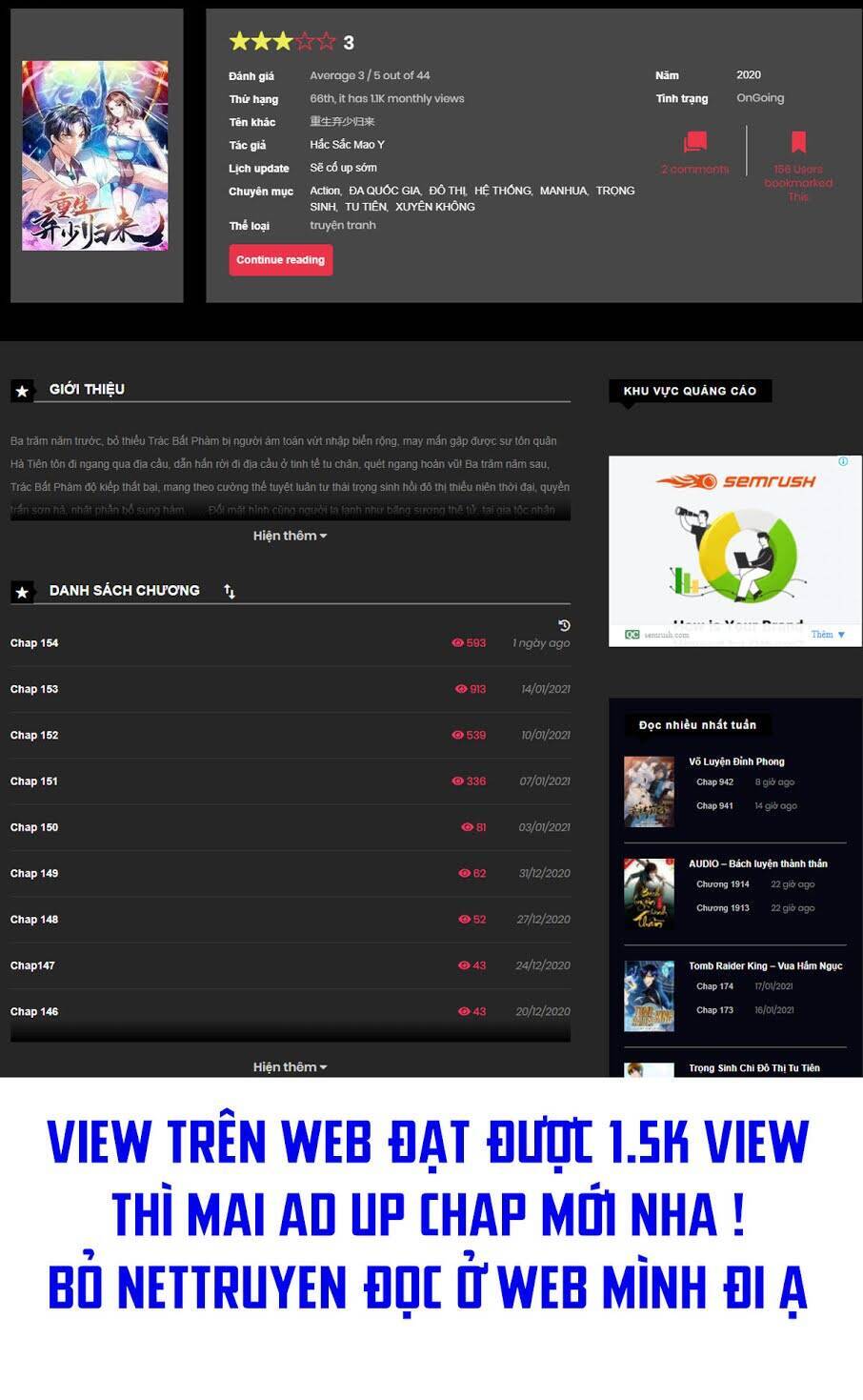 Trọng Sinh Khí Thiếu Quy Lai Chapter 155 - Trang 2