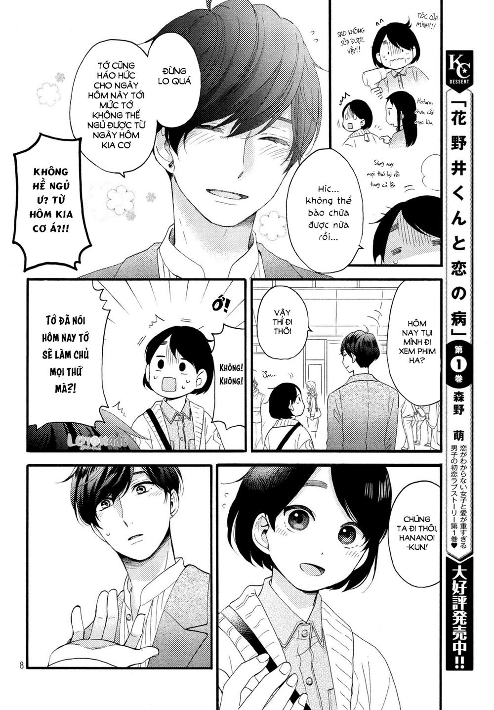 Hananoi-Kun To Koi No Yamai Chapter 8 - Trang 2