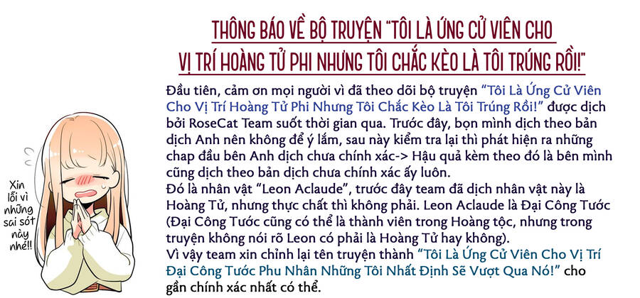 Tôi Là Ứng Cử Viên Cho Vị Trí Hoàng Tử Phi Nhưng Tôi Chắc Kèo Là Tôi Trúng Rồi! Chapter 10 - Trang 2