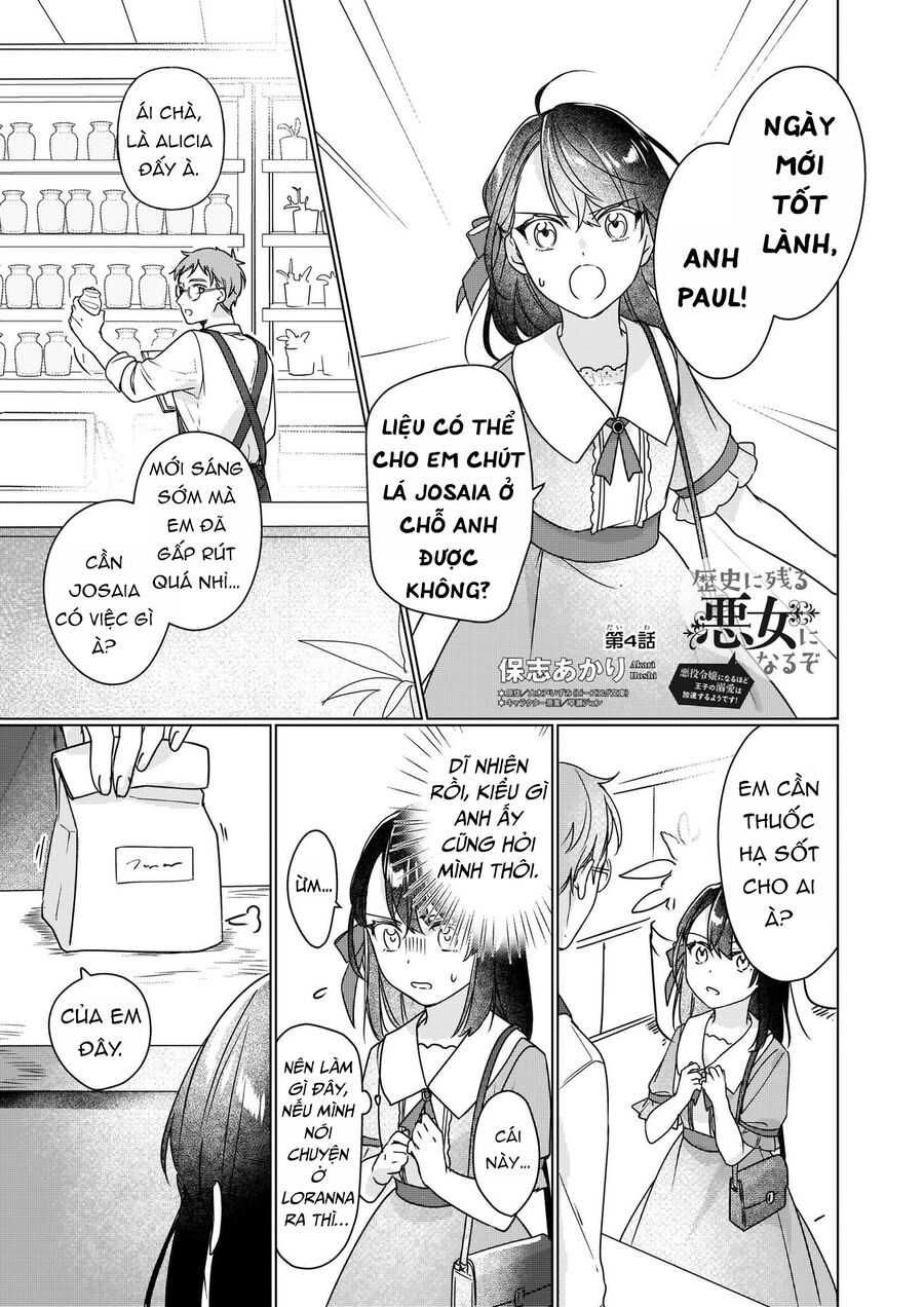 Rekishi Ni Nokoru Akujo Ni Naruzo: Akuyaku Reijou Ni Naru Hodo Ouji No Dekiai Wa Kasoku Suru You Desu! Chapter 4 - Trang 2