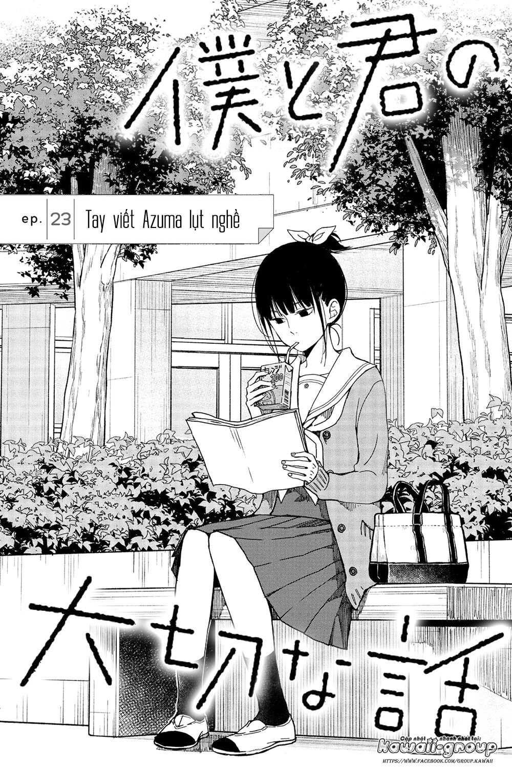 Boku To Kimi No Taisetsu Na Hanashi Chapter 23 - Trang 2