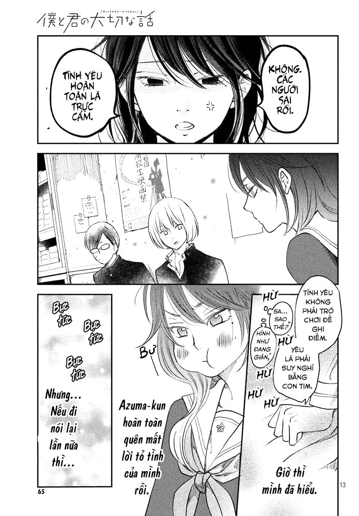 Boku To Kimi No Taisetsu Na Hanashi Chapter 13 - Trang 2