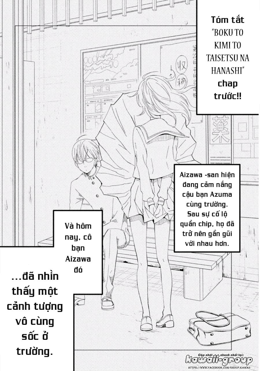 Boku To Kimi No Taisetsu Na Hanashi Chapter 3 - Trang 2