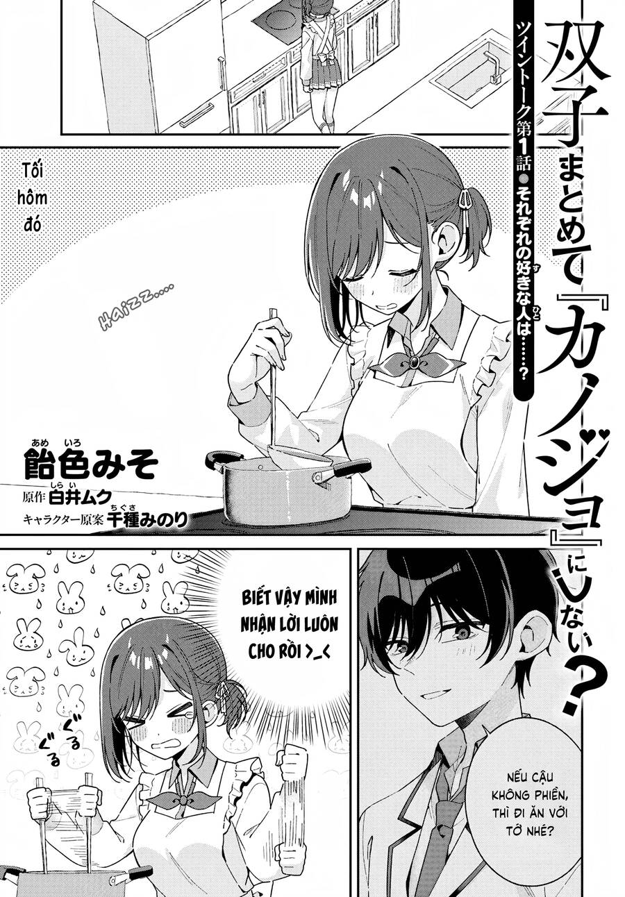 Futago Matomete “Kanojo” Ni Shinai? Chapter 1.5 - Trang 2