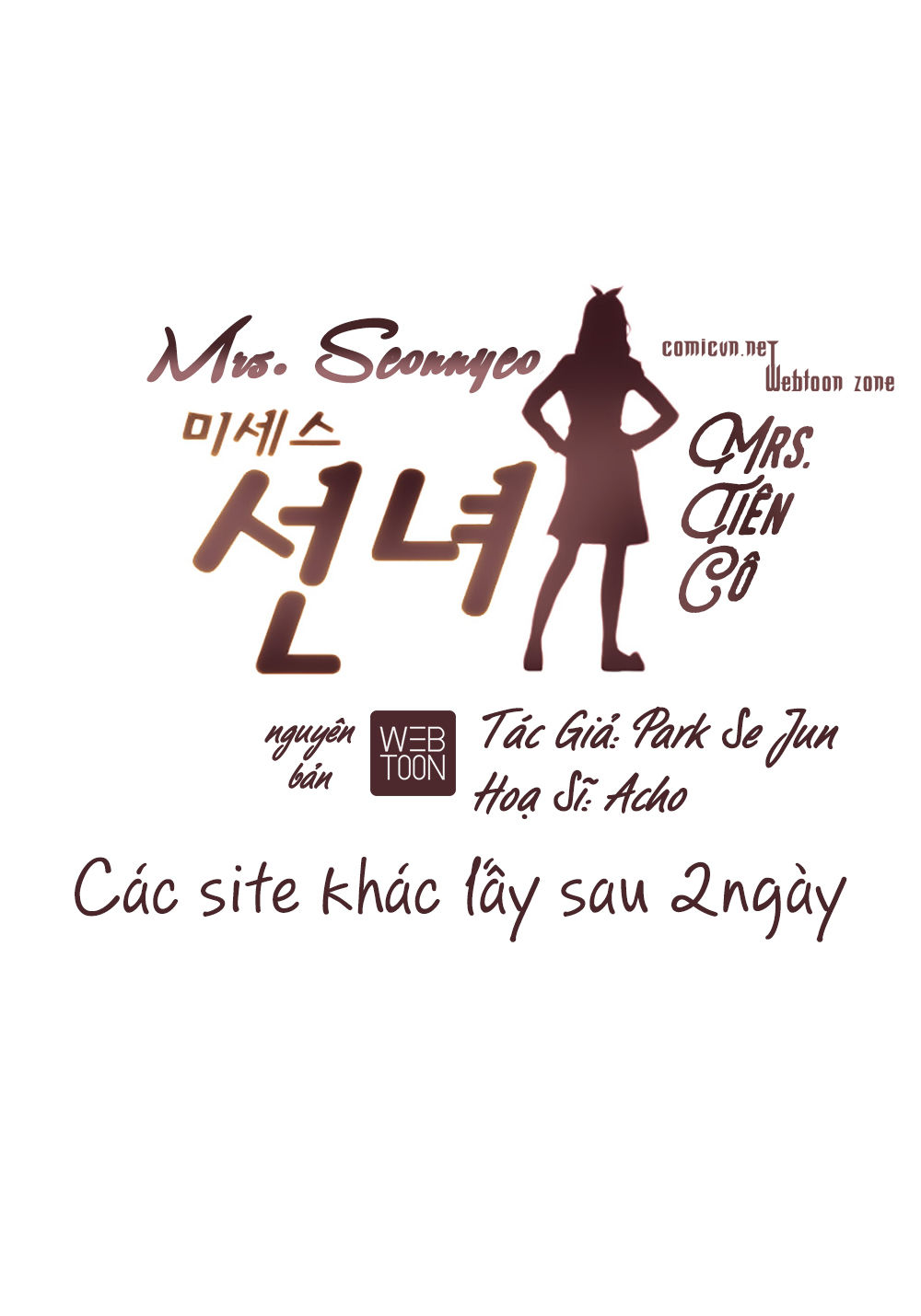 Mrs. Seonnyeo Chapter 20 - Trang 2