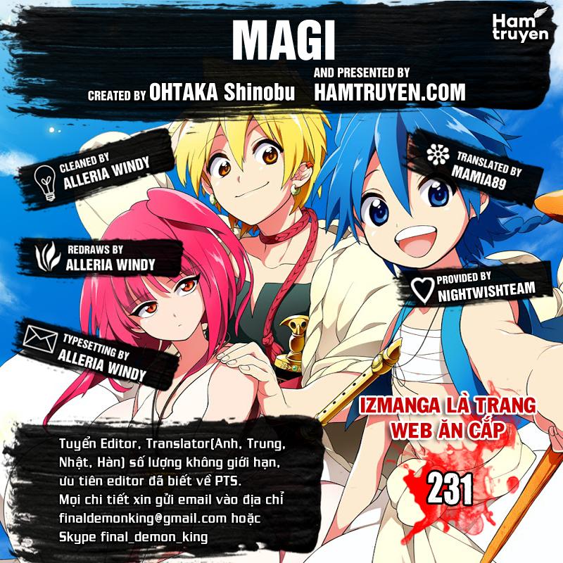 Magi: Bậc Thầy Pháp Thuật Chapter 231 - Trang 2