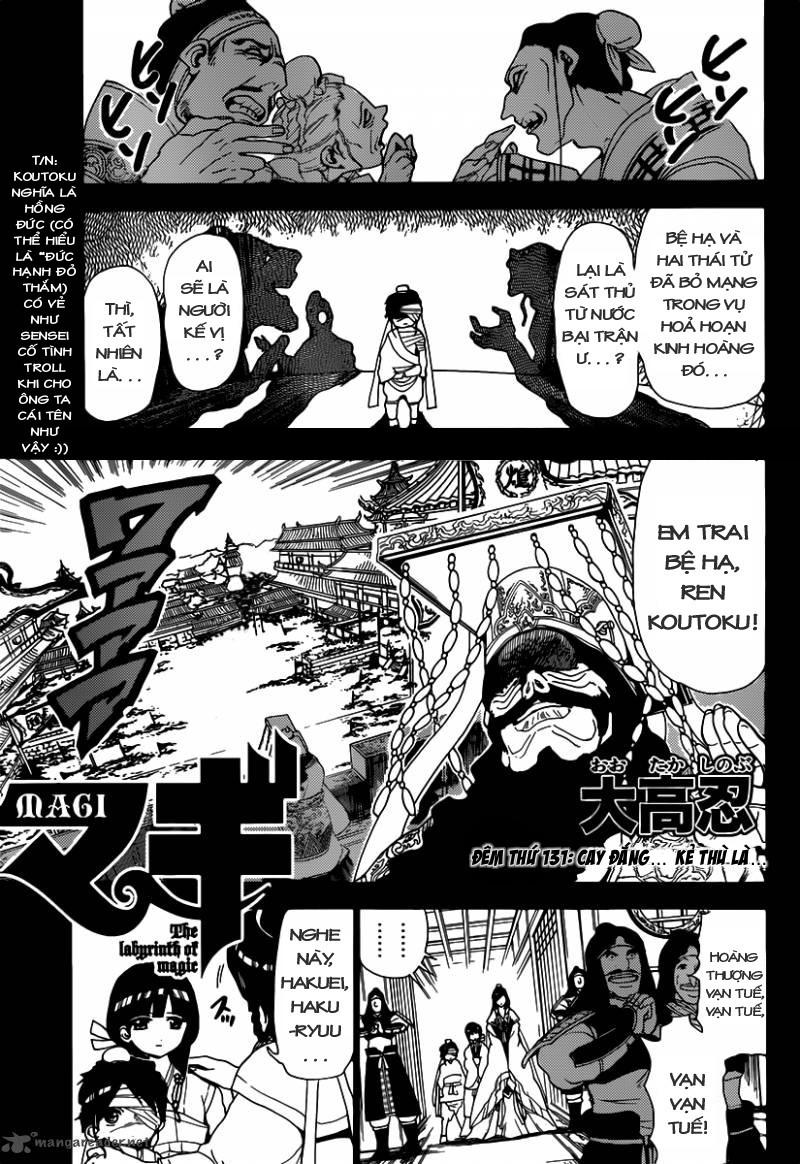 Magi: Bậc Thầy Pháp Thuật Chapter 131 - Trang 2