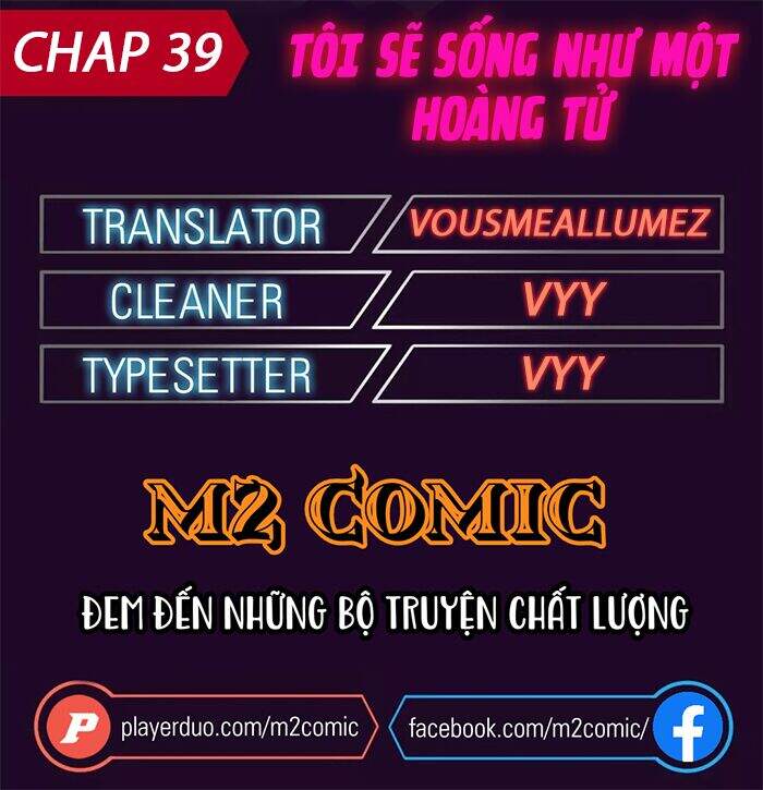 Tôi Sẽ Sống Như Một Hoàng Tử Chapter 39 - Trang 2