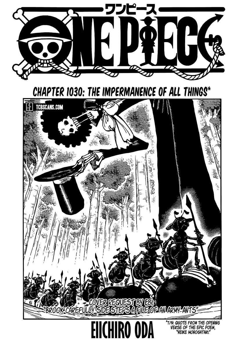 One Piece Chapter 1030 - Trang 2