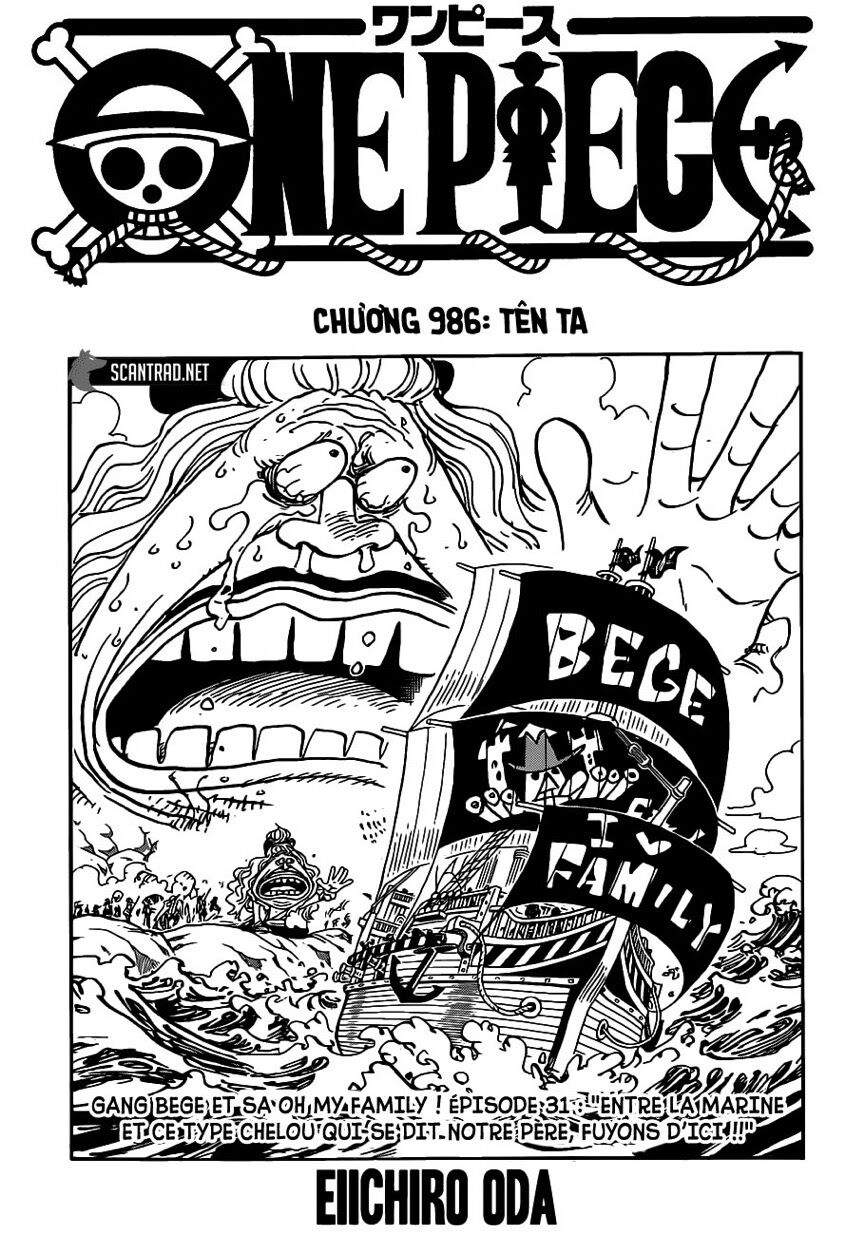 One Piece Chapter 986 - Trang 2