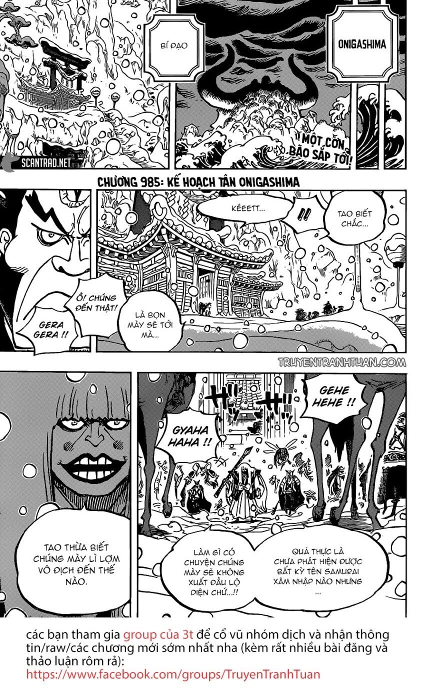 One Piece Chapter 985 - Trang 2