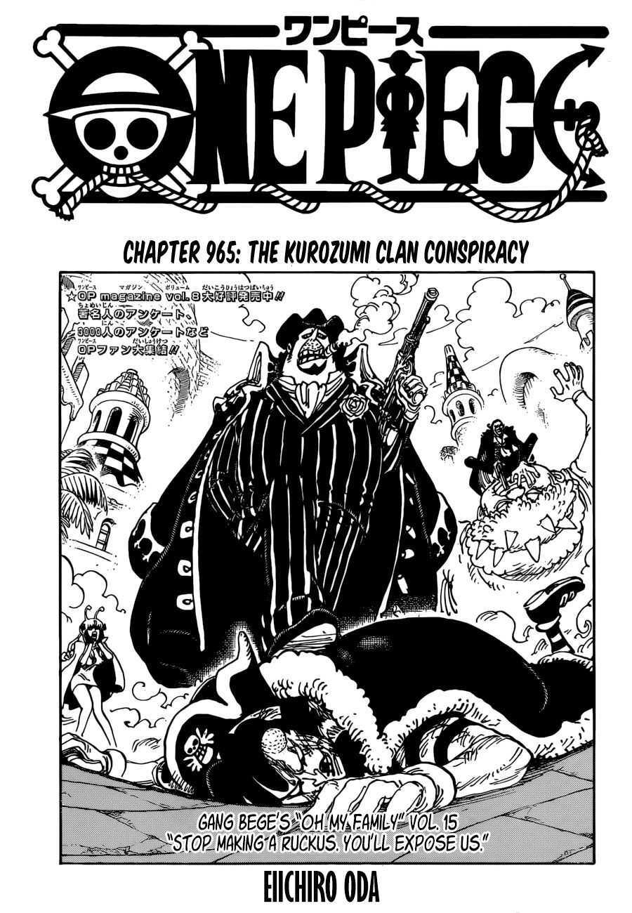 One Piece Chapter 965 - Trang 2