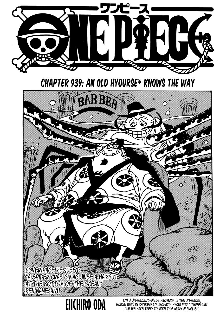 One Piece Chapter 939 - Trang 2