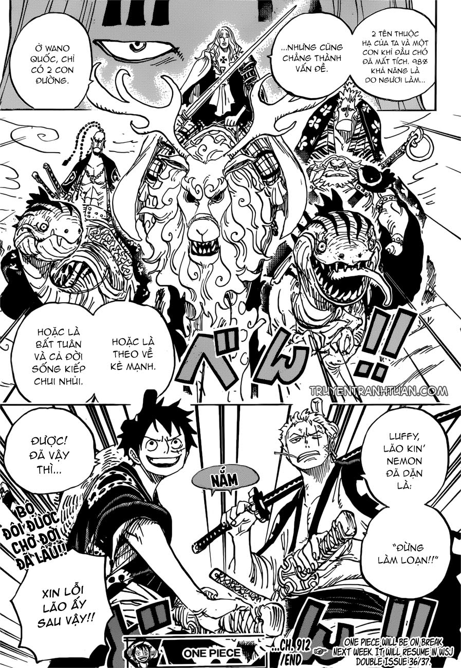 One Piece Chapter 912 - Trang 2