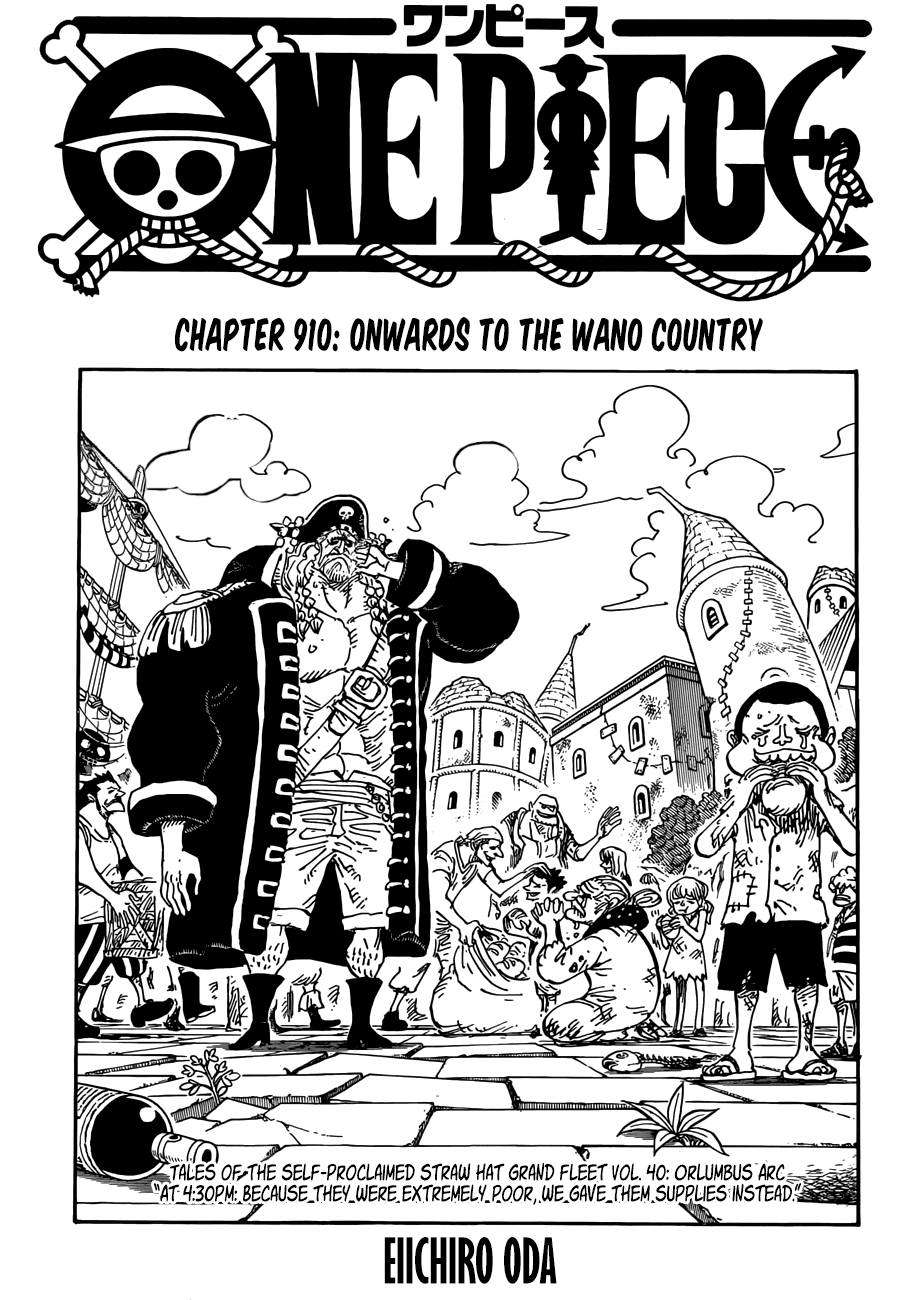 One Piece Chapter 910 - Trang 2