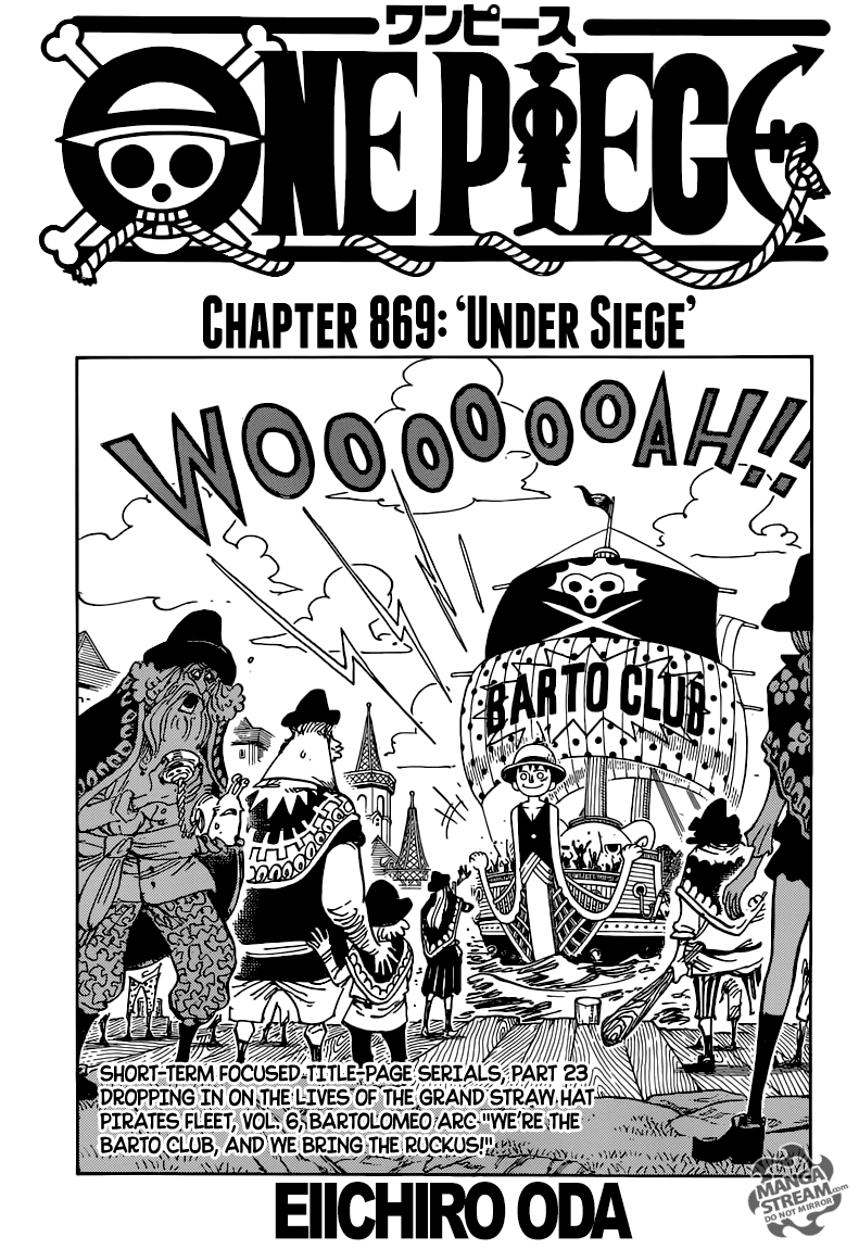 One Piece Chapter 869 - Trang 2