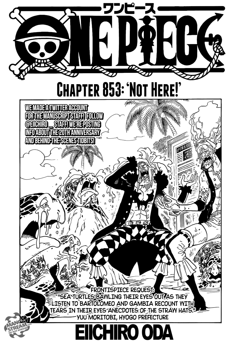 One Piece Chapter 853 - Trang 2