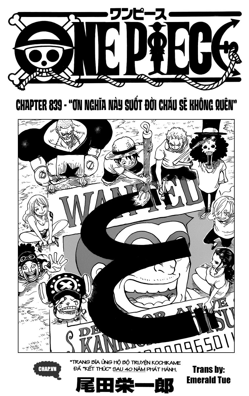 One Piece Chapter 839 - Trang 2