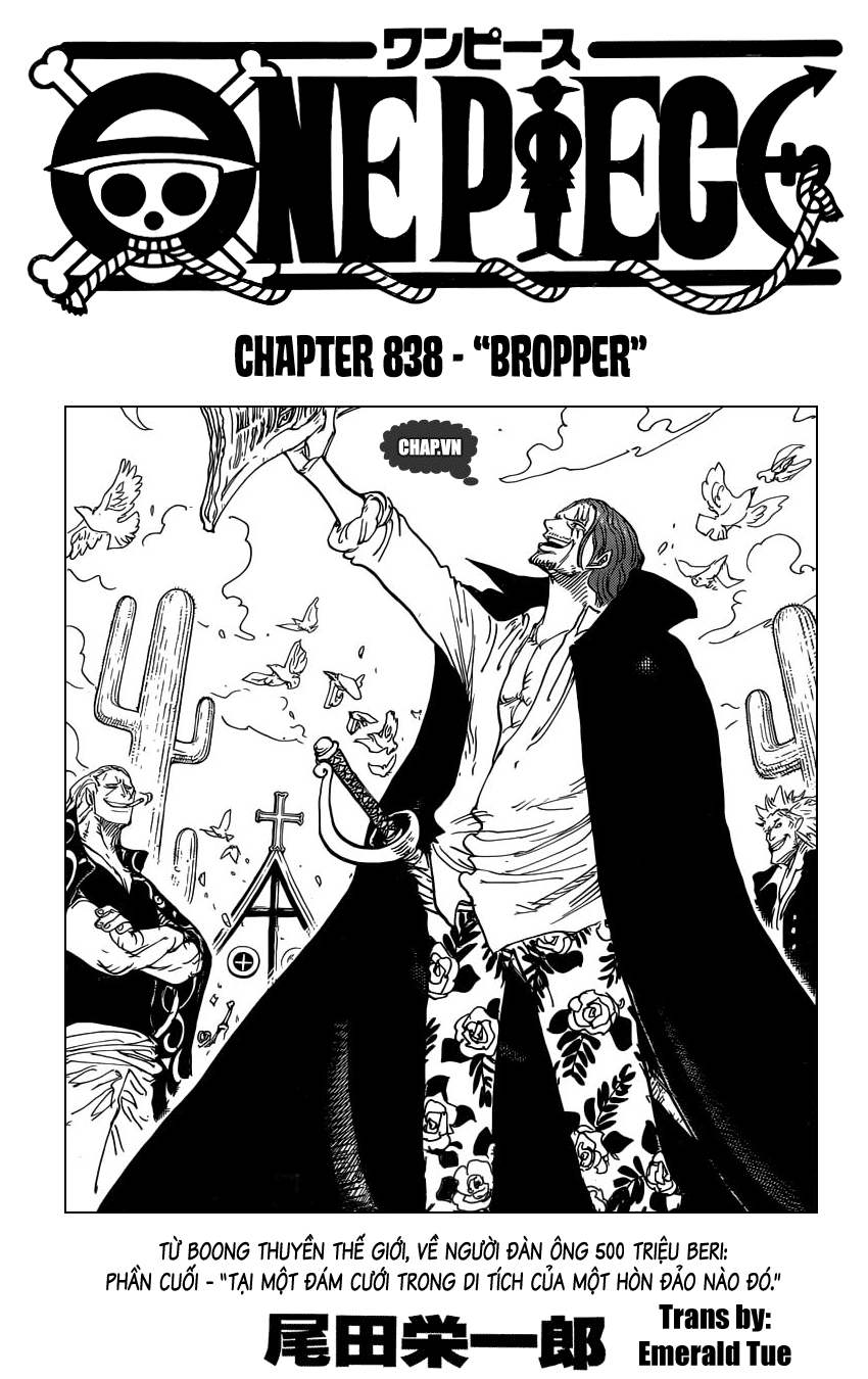 One Piece Chapter 838 - Trang 2