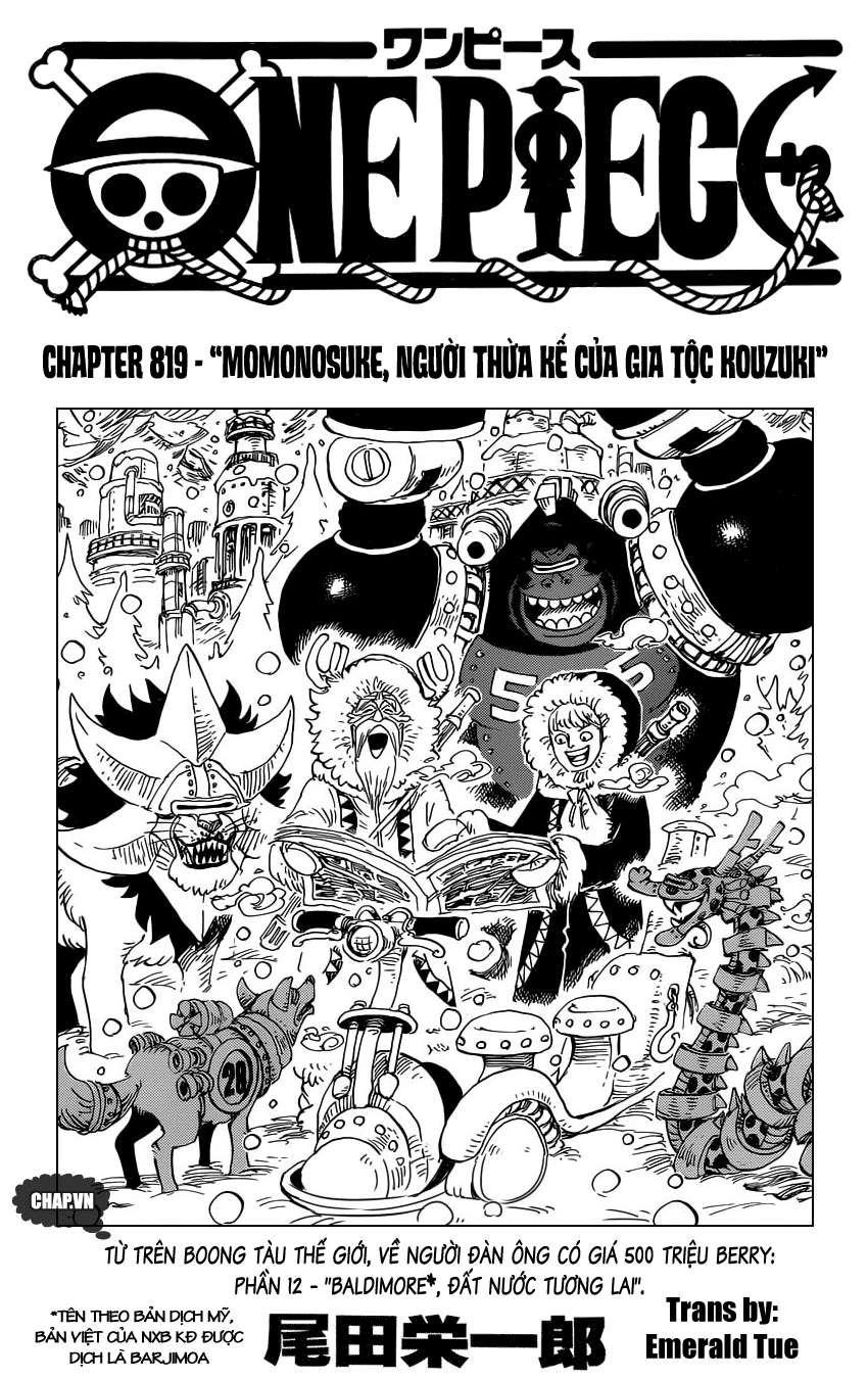 One Piece Chapter 819 - Trang 2