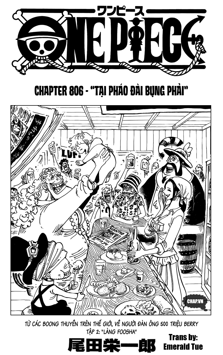 One Piece Chapter 806 - Trang 2