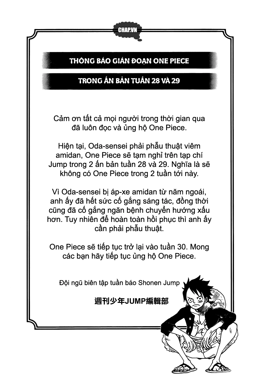 One Piece Chapter 749 - Trang 2